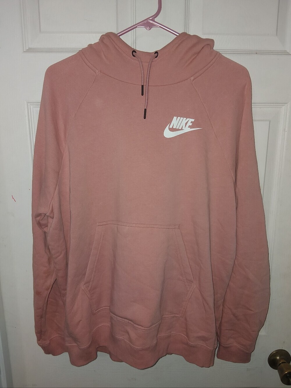 Nike Men’s Rose Pink Pullover Hoodie